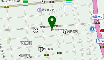 ふれあい広場サザンクロスの地図画像