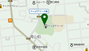 べっぷアリーナの地図画像