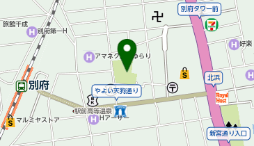 海門寺公園の地図画像