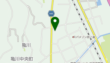 亀川四の湯町1区公民館の地図画像