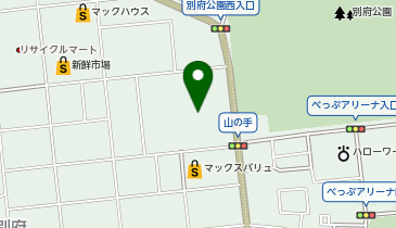 旧山の手中学校の地図画像