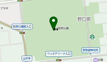 別府公園の地図画像