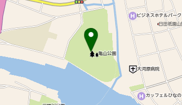 亀山公園の地図画像