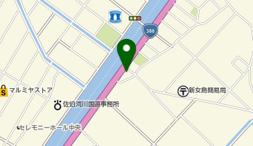新女島区民会館の地図画像