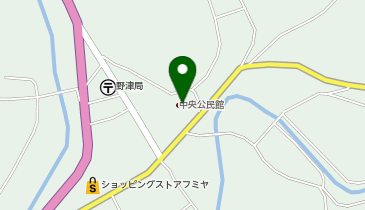 野津中央公民館の地図画像