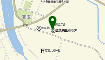 豊後高田市高田庁舎の地図画像