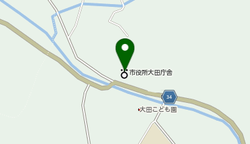 杵築市役所大田庁舎の地図画像