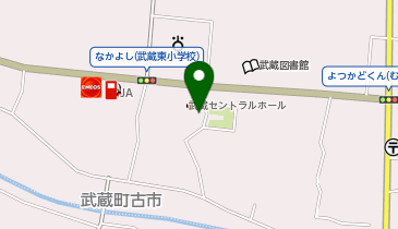 武蔵中央公民館の地図画像