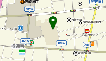 宮崎市立宮崎小学校の地図画像