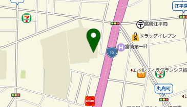 宮崎市立江平小学校の地図画像