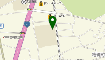 宮崎市立宮崎東中学校の地図画像