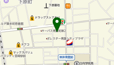 宮崎市男女共同参画センターの地図画像