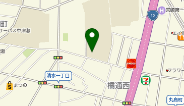 宮崎市立宮崎西中学校の地図画像