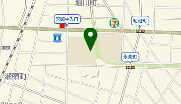 宮崎市立宮崎中学校の地図画像