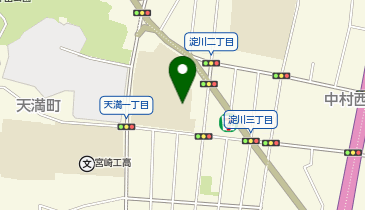 宮崎市立大淀中学校の地図画像