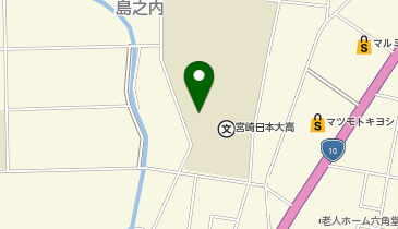 宮崎日本大学中学校・高等学校の地図画像