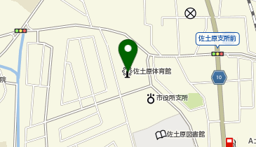 宮崎市佐土原体育館の地図画像