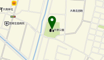 平原公園の地図画像