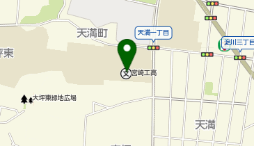 宮崎工業高校グラウンドの地図画像