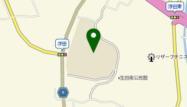生目南中学校グラウンドの地図画像