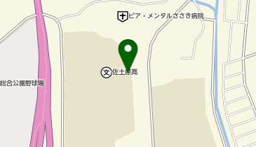 佐土原高校グラウンドの地図画像