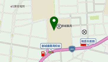 県立都城農業高等学校の地図画像