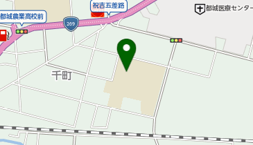 祝吉中学校体育館の地図画像