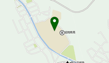 県立延岡商業高校理科棟・商業棟の地図画像