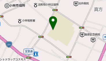 小林小学校体育館の地図画像