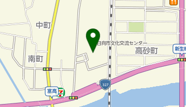 日向市中央公民館の地図画像