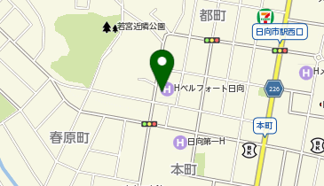 ホテルベルフォート日向の地図画像