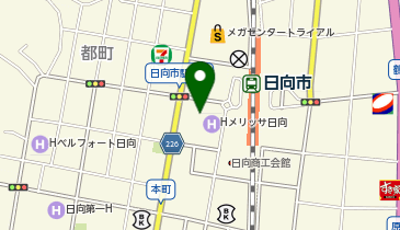 ホテルメリッサ日向の地図画像