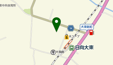 串間市大束公民館の地図画像