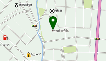 西都市民会館の地図画像