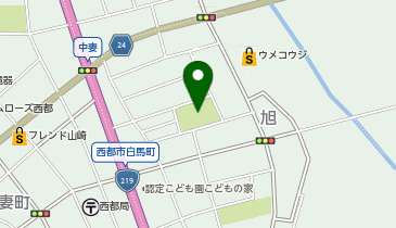 あさひ街区公園の地図画像