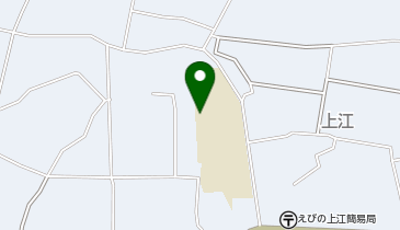 上江小中学校体育館の地図画像