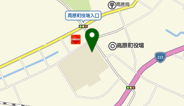 高原小学校体育館の地図画像