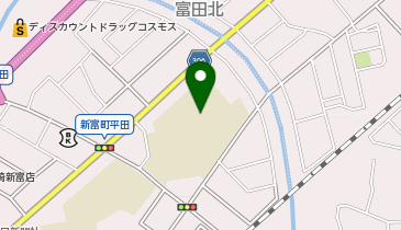 富田中学校(運動場及び体育館)の地図画像