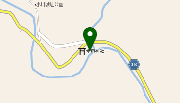 小川多目的集会室の地図画像