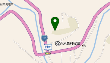 村所小へき地集会室の地図画像