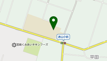 通山小学校体育館の地図画像