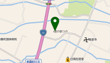 道の駅「つの」の地図画像