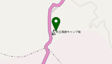 矢立キャンプ場の地図画像