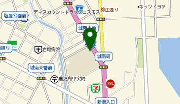 城南小学校の地図画像