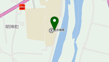 出水商業高等学校の地図画像