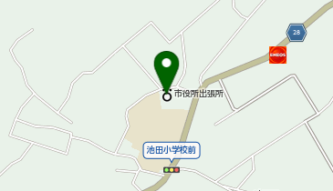 池田校区公民館の地図画像