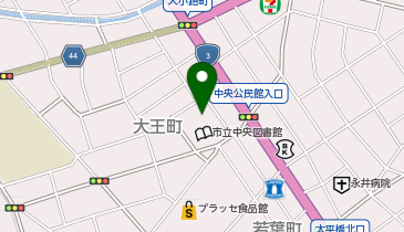 中央公民館の地図画像