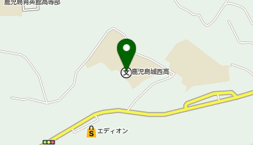 鹿児島城西高等学校体育館の地図画像