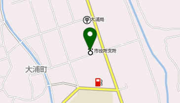 大浦地区公民館の地図画像