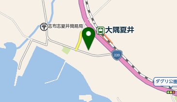 夏井地区公民館の地図画像